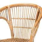 Baxton Studio Alleta Modern Bohemian Natural Brown Rattan 3-Piece Living Room Set