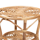 bali & pari Cariel Modern Bohemian Natural Brown Rattan Coffee Table