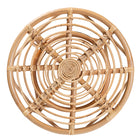 bali & pari Cariel Modern Bohemian Natural Brown Rattan Coffee Table