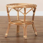 bali & pari Cariel Modern Bohemian Natural Brown Rattan Coffee Table