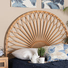 bali & pari Perenna Modern Bohemian Natural Rattan King Size Standalone Headboard