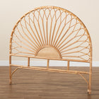 bali & pari Perenna Modern Bohemian Natural Rattan King Size Standalone Headboard