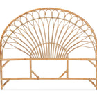 bali & pari Devereaux Modern Bohemian Natural Brown Rattan King Size Standalone Headboard
