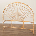 bali & pari Devereaux Modern Bohemian Natural Brown Rattan King Size Standalone Headboard