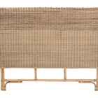 bali & pari Cantara Modern Bohemian Natural Rattan Queen Size Standalone Headboard