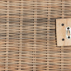 bali & pari Cantara Modern Bohemian Natural Rattan Queen Size Standalone Headboard