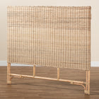 bali & pari Cantara Modern Bohemian Natural Rattan Queen Size Standalone Headboard