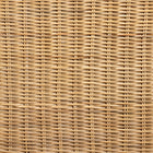 bali & pari Shamara Modern Bohemian Natural Rattan and Mahogany Wood Dining Chair