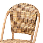 bali & pari Neola Modern Bohemian Natural Rattan Bar Stool