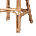 bali & pari Neola Modern Bohemian Natural Rattan Bar Stool