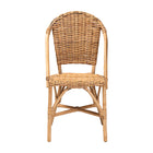 bali & pari Neola Modern Bohemian Natural Rattan Dining Chair