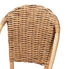 bali & pari Neola Modern Bohemian Natural Rattan Dining Chair