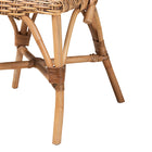 bali & pari Neola Modern Bohemian Natural Rattan Dining Chair