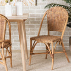 bali & pari Neola Modern Bohemian Natural Rattan Dining Chair