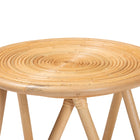 bali & pari Rinjani Modern Bohemian Natural Brown Rattan End Table
