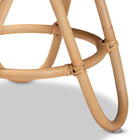 bali & pari Rinjani Modern Bohemian Natural Brown Rattan End Table