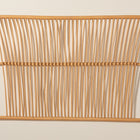 bali & pari Laina Modern Bohemian Natural Brown Rattan Queen Size Wall-mount Headboard