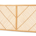 bali & pari Sakina Modern Bohemian Natural Brown Rattan Queen Size Wall-mount Headboard