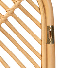 bali & pari Sakina Modern Bohemian Natural Brown Rattan Queen Size Wall-mount Headboard