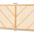 bali & pari Sakina Modern Bohemian Natural Brown Rattan Queen Size Wall-mount Headboard