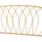 bali & pari Halia Modern Bohemian Natural Brown Rattan Queen Size Wall-mount Headboard