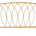 bali & pari Halia Modern Bohemian Natural Brown Rattan Queen Size Wall-mount Headboard