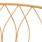 bali & pari Halia Modern Bohemian Natural Brown Rattan Queen Size Wall-mount Headboard