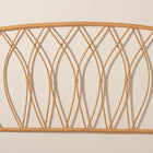 bali & pari Halia Modern Bohemian Natural Brown Rattan Queen Size Wall-mount Headboard