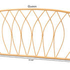 bali & pari Halia Modern Bohemian Natural Brown Rattan Queen Size Wall-mount Headboard