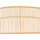bali & pari Malvina Modern Bohemian Natural Brown Rattan Queen Size Wall-mount Headboard