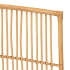 bali & pari Malvina Modern Bohemian Natural Brown Rattan Queen Size Wall-mount Headboard