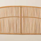 bali & pari Malvina Modern Bohemian Natural Brown Rattan Queen Size Wall-mount Headboard