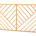 bali & pari Giza Modern Bohemian Natural Brown Rattan Queen Size Wall-mount Headboard