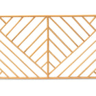 bali & pari Giza Modern Bohemian Natural Brown Rattan Queen Size Wall-mount Headboard