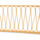 bali & pari Carrick Modern Bohemian Natural Brown Rattan Queen Size Wall-mount Headboard