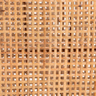 bali & pari Caspia Mid-Century Modern Walnut Brown Mahogany Wood and Natural Rattan 2-Piece Dining Chair Set