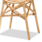 bali & pari Elgon Modern Bohemian Natural Brown Rattan Footstool