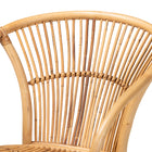 bali & pari Murai Modern Bohemian Natural Brown Rattan Dining Chair