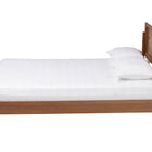 Baxton Studio Gardwin Mid-Century Modern Ash Walnut Finished Wood Queen Size Platform Bed