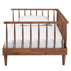Baxton Studio Matilda Mid-Century Modern Ash Walnut Finished Wood Twin Size Daybed