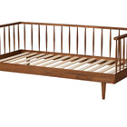 Baxton Studio Matilda Mid-Century Modern Ash Walnut Finished Wood Twin Size Daybed