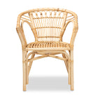 bali & pari Kaka Modern Bohemian Natural Brown Rattan Dining Chair