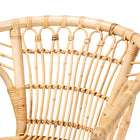 bali & pari Kaka Modern Bohemian Natural Brown Rattan Dining Chair