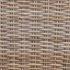 bali & pari Magy Modern Bohemian Grey Rattan and Natural Brown Finished Wood Dining Chair