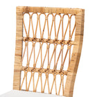 bali & pari Sullivan Modern Bohemian Natural Brown Rattan 2-Piece Dining Chair Set