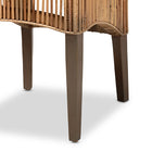 bali & pari Sullivan Modern Bohemian Natural Brown Rattan 2-Piece Dining Chair Set