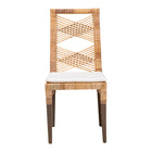 bali & pari Poltak Modern Bohemian Natural Brown Rattan Dining Chair