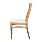 bali & pari Poltak Modern Bohemian Natural Brown Rattan Dining Chair