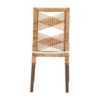 bali & pari Poltak Modern Bohemian Natural Brown Rattan Dining Chair