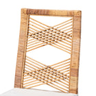 bali & pari Poltak Modern Bohemian Natural Brown Rattan Dining Chair